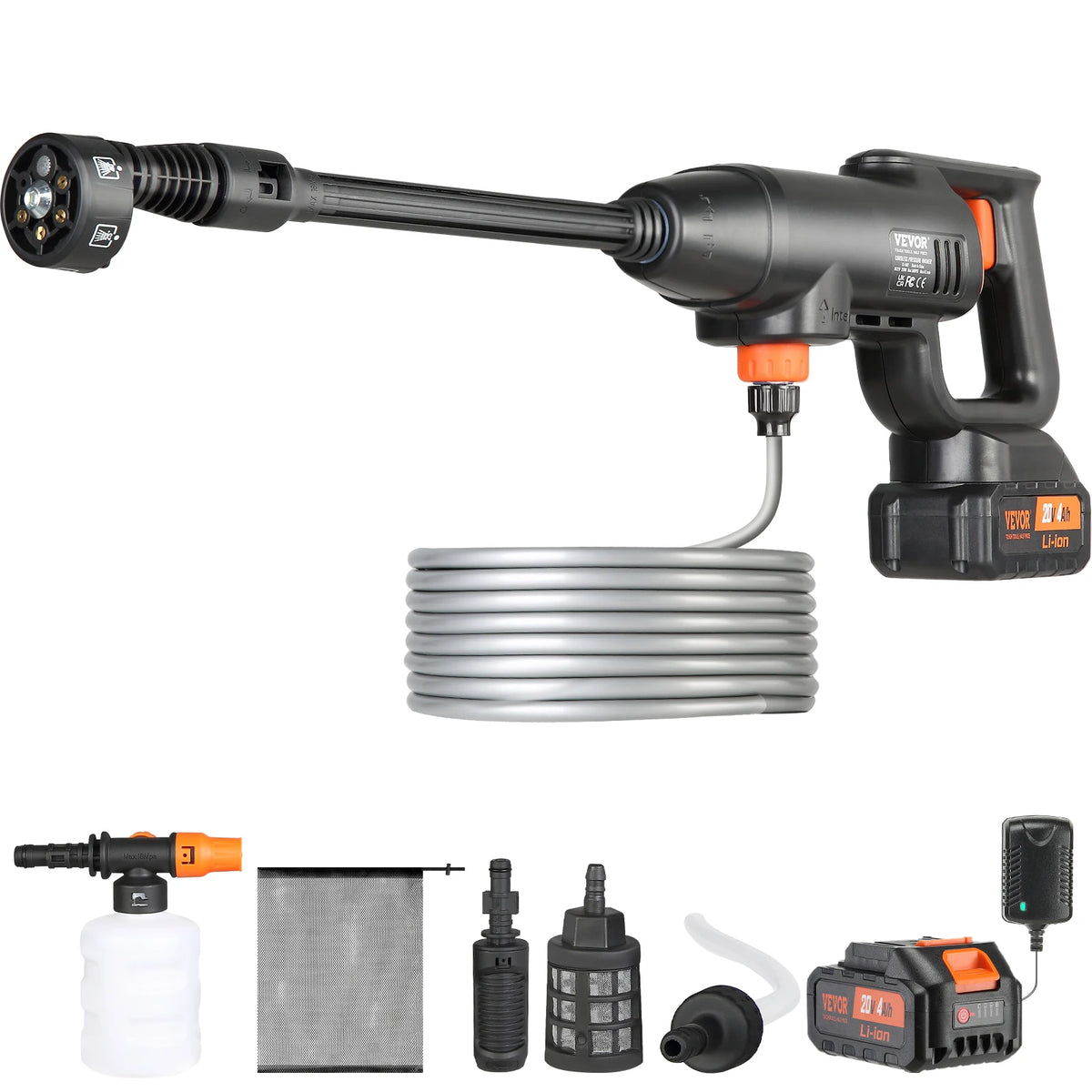 SucceBuy Cordless Pressure Washer 580PSI 1.1GPM 4.0Ah Battery Cordless Pressure Washer Vue