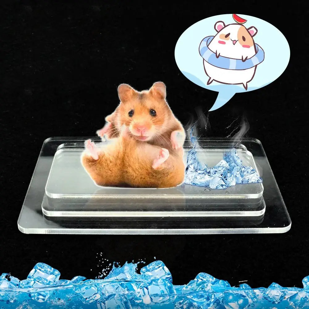 Durable Aluminium-plastic Pet Cooling Board Cool Hamster Rabbit Vue