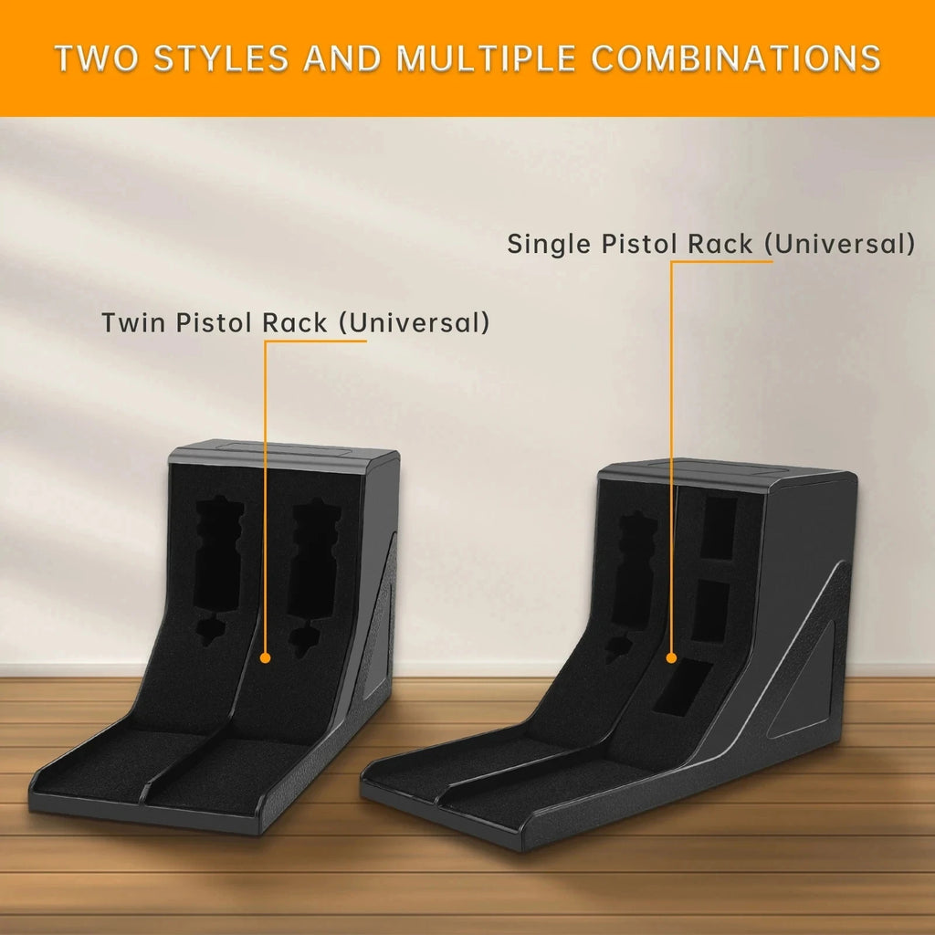 Pistol Rack Universal Protective Holster For Handgun Gun Safe Cabinet Storage Modular Handgun Rack Organizer Accessory Vue