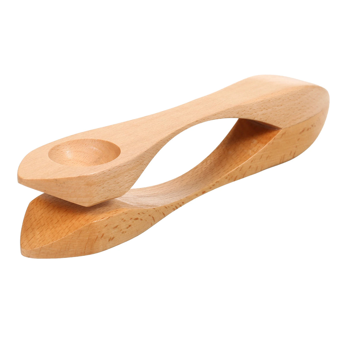 Wooden Musical Spoon Folk Percussion Instrument Natural Wood Folk Sound Traditional Percussion Spoons Great Gift for Children Vue