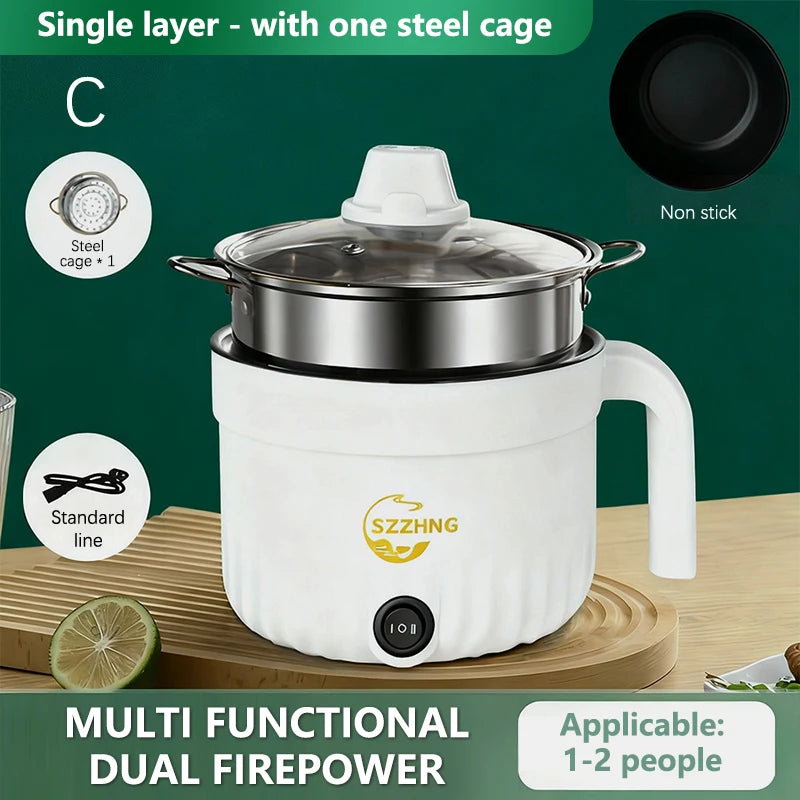 Mini Rice Cooker With Steamer Small Non Stick Hot Pot Multil Lutuan Ng Kanin 1.8L Cheap Rice Cooker Electric Heating Pot〔CC11〕 Vue C