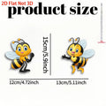 2D Flat Acrylic Bee Bohemian Wall Hanging Patio Fence Garden Perfect
