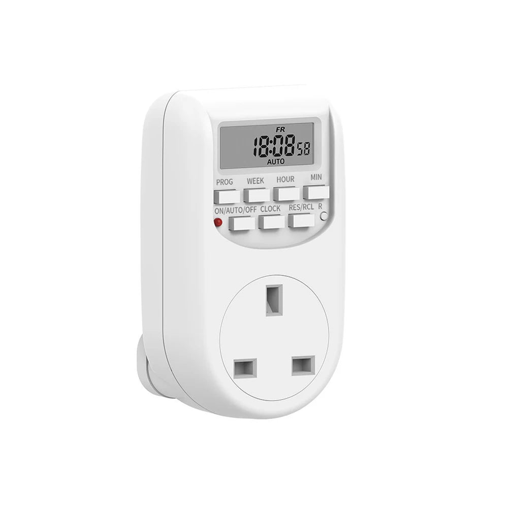 EU/US/UK Plug Timer Switch 1785W/2300W Energy Saving Digital Kitchen Timer 10A/15A Outlet Week Hour Programmable Timer Socket Vue
