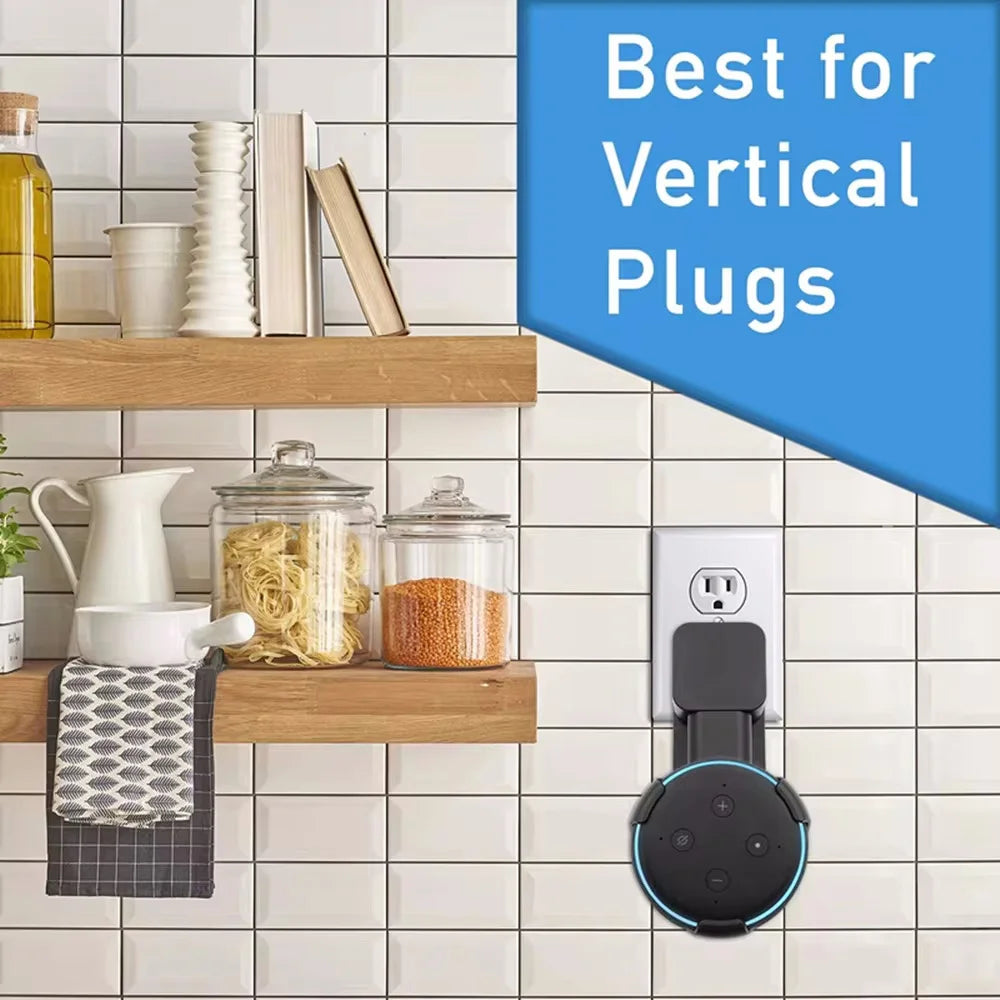 for Echo Dot 3 Wall Mount Holder Cord Management Bracket Portable for Alexa Echo Dot 3rd Generation Speaker Soundbox Hanger Vue
