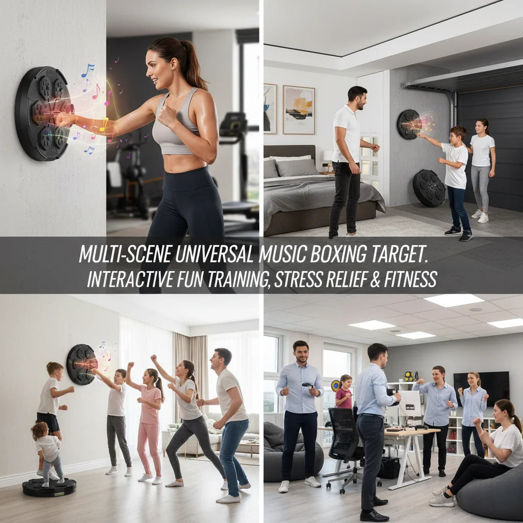 Smart Bluetooth Boxing Machine – LED Punching Target & Gloves Boxing Punching Target Vue