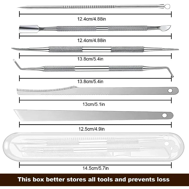 3/6Pcs foot care tool hard and hard skin remover, pedicure care tool, pedicure file, Cuticle pushers,new beauty health tools Vue