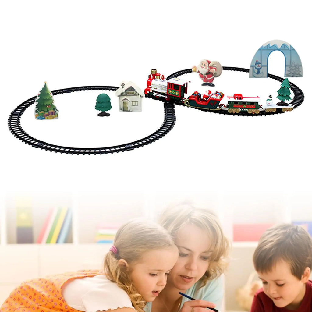 Christmas Train Set with Lights & Sounds – Kids Holiday Gift Christmas Train Set Vue