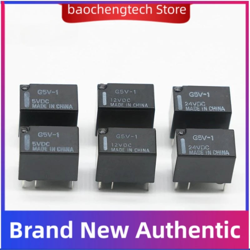 G5V-1-5VDC G5V-1-12VDC G5V-1-24VDC G5V-1-3VDC G5V-1-9VDC Low Signal Relay One open and one close 6-pin 1A Vue G5V-1-3VDC 10PCS