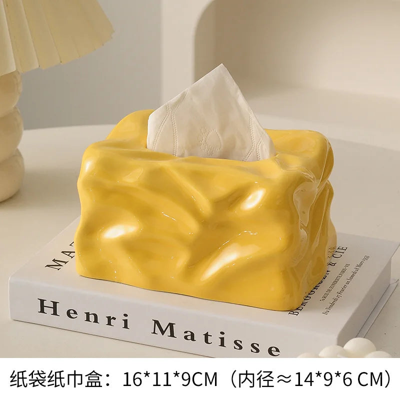Luxury Ceramic Tissue Box Elegant Creative Napkin Holder For Living Room Table Home For Couples And Women Perfect Birthday Gift Vue A2