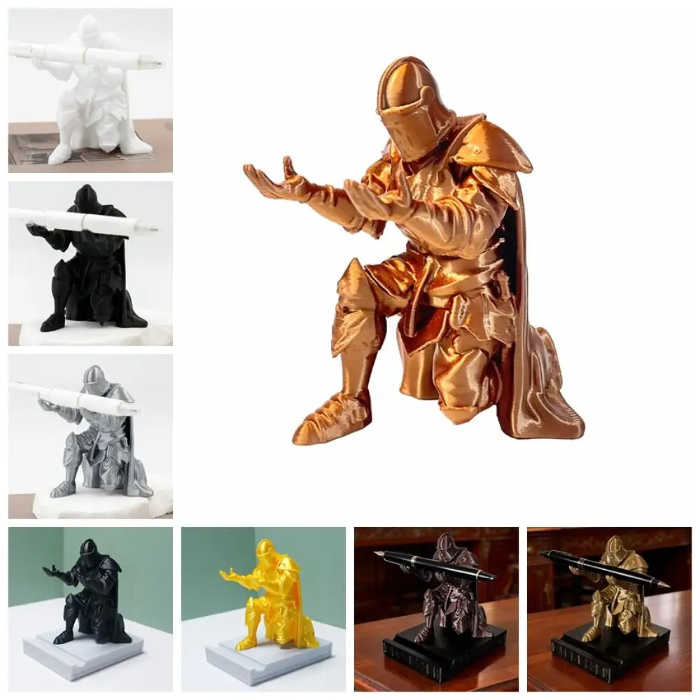 Exquisite Funny Knight Decoration Creative Decorations 3D Printing Knight Ornaments Multi-functional Pen Holder Office Vue