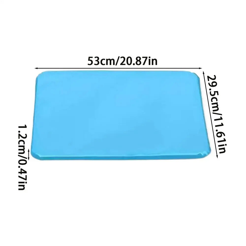 2pcs Reusable Water-Filled Cooling Pad, Comfortable Pillow Cushion for Office, School & Car, Portable Summer Cool Mat 53x29.5cm Vue 2pcs