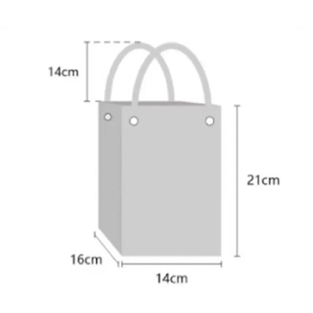 Fashion Cartoon Knitted Bucket Bag Large Capacity Handmade Wrist