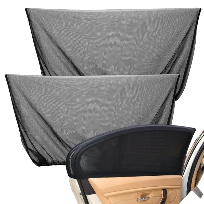 2 Pcs Car Window Covers For Kids Window Shades For Car Mesh Car Sunshade Protector Rear Window Sun Shade For Car Car Styling Vue