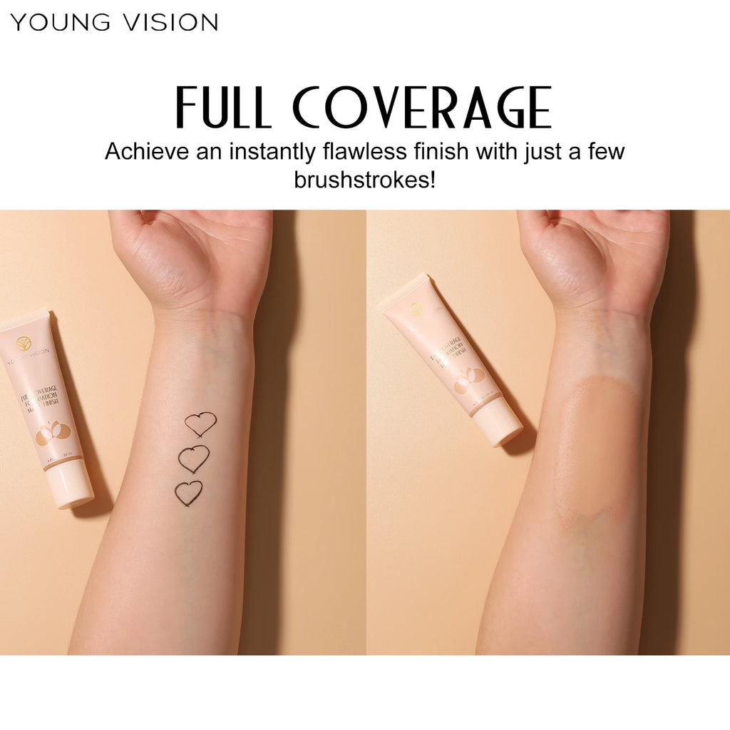 YOUNG VISION matte face concealer acne wheat face foundation cream 6 colors optional Vue