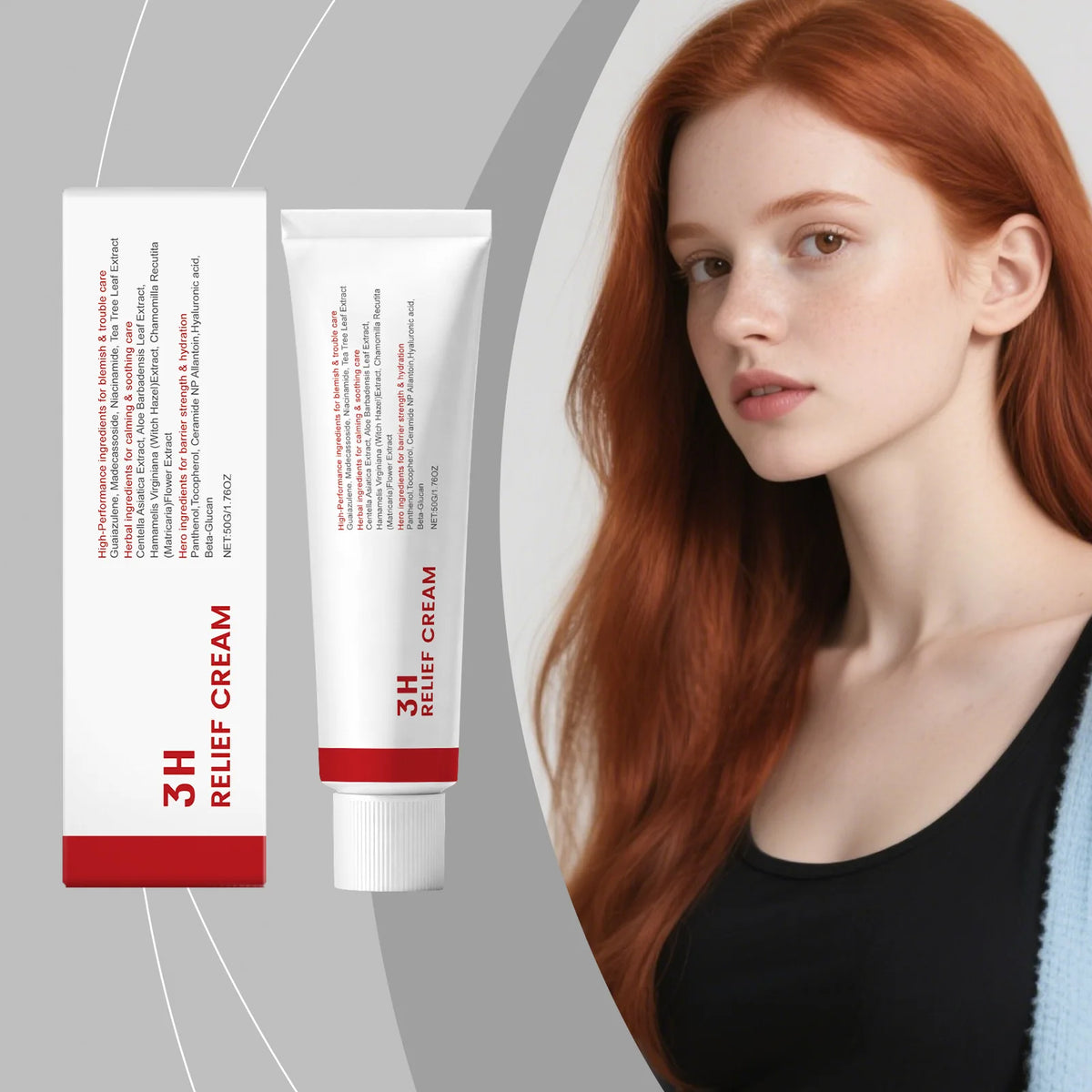 Centella Asiatica Moisturizing Cream - Lightweight & Hydrating, Facial Moisture Replenishment, Daily Face Moisturizer Vue