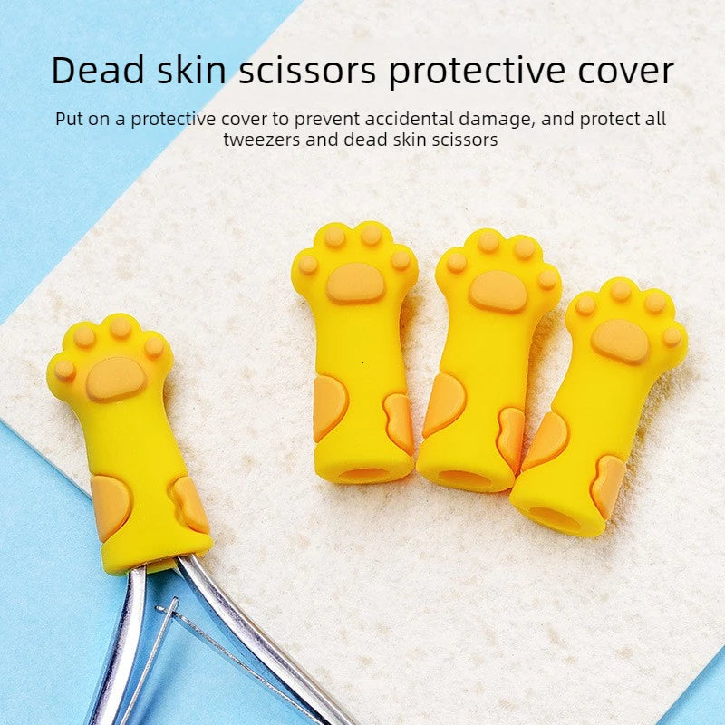 1Pcs Nipper Cover Protective Sleeve for Nail Cuticle Scissors Manicure Pedicure Tools Dead Skin Tweezers Cap Mini Scissors Case Vue