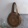 Handmade Straw Woven Bag Women Hollow Design Large Capacity Handbag