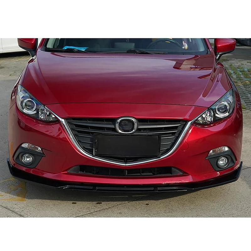 3Pcs/set Car Front Bumper Separator Bumper Lip Body Kit For Mazda 3 Axela 2014-2018 Vue
