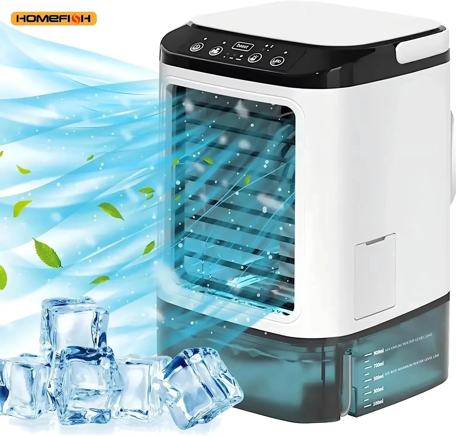 HOMEFISH Small Home-use Quiet Desktop Humidifier Cold Fan Spray