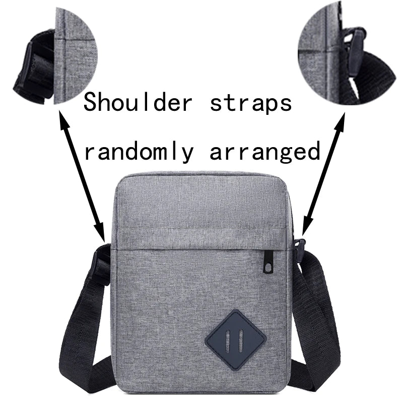 Trendy Stylish Multi-color Crossbody Bag Adjustable-strap Lightweight
