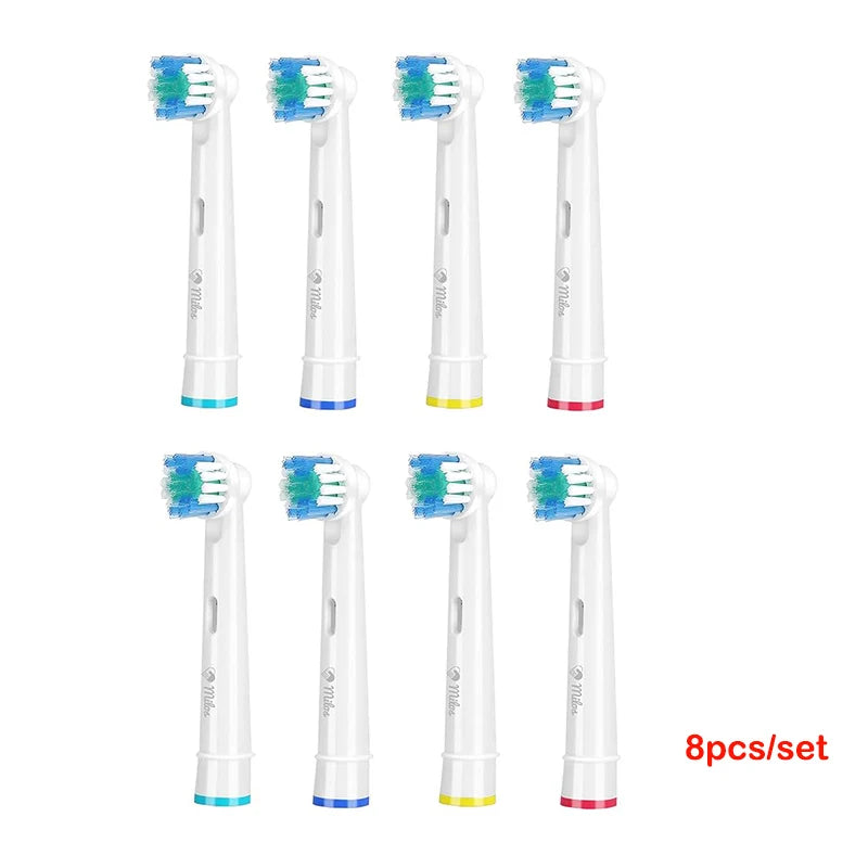 8Pcs Replacement Toothbrush Heads Compatible with Oral-B Braun Professional Electric Toothbrush Heads Brush Heads Vue 8pcs white