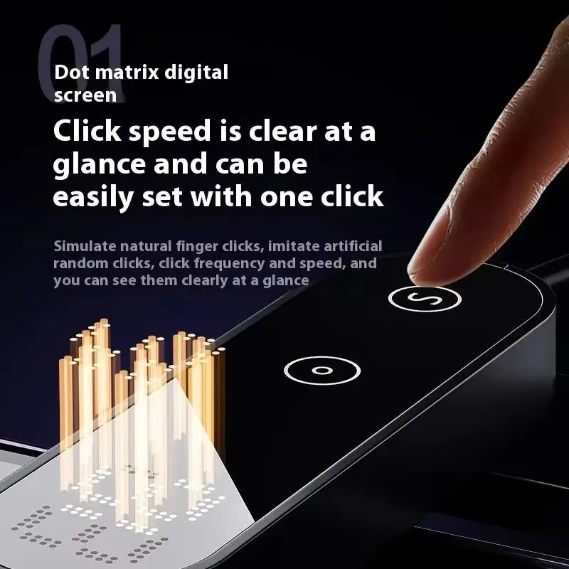 Screen Auto Clicker Simulated Finger Clicking For Smart Phone App Video Live Streaming Screen Touch Tripods Tapper Device Vue