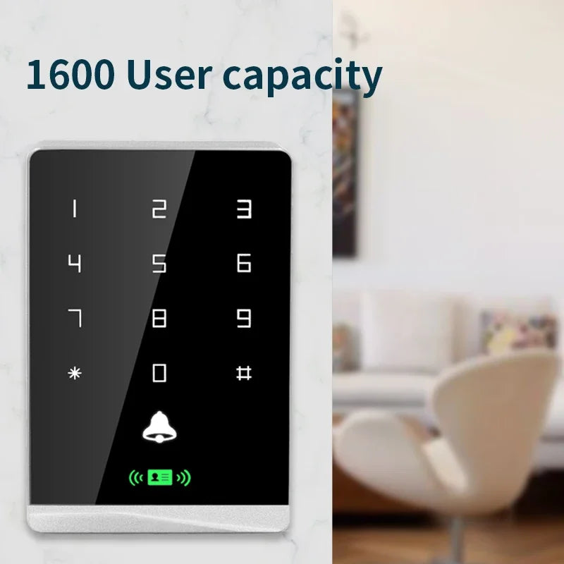 Access Control Card Reader 125Khz RFID Touch Backlight retardant Key Panel Access Control system Smart Lock Keypad Door Opener Vue