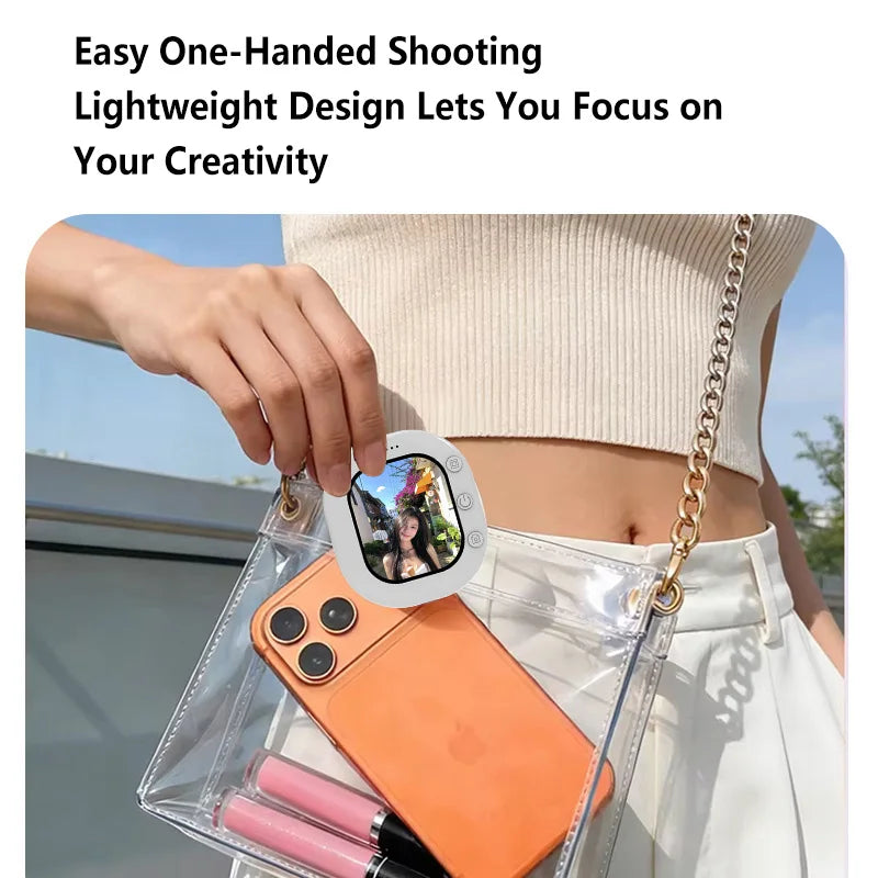 T30 Selfie Magnetic Phone Vlog Selfie Monitor Mobile Screen Organizer Outdoor Bluetooth Selfies Vlog Live Selfie Screen Vue