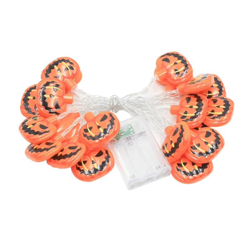 Halloween Pumpkin String Lights Jack-O-Lantern Pumpkin Ghost Lights for Indoor Outdoor Window Decor Party Decorations N08 Vue