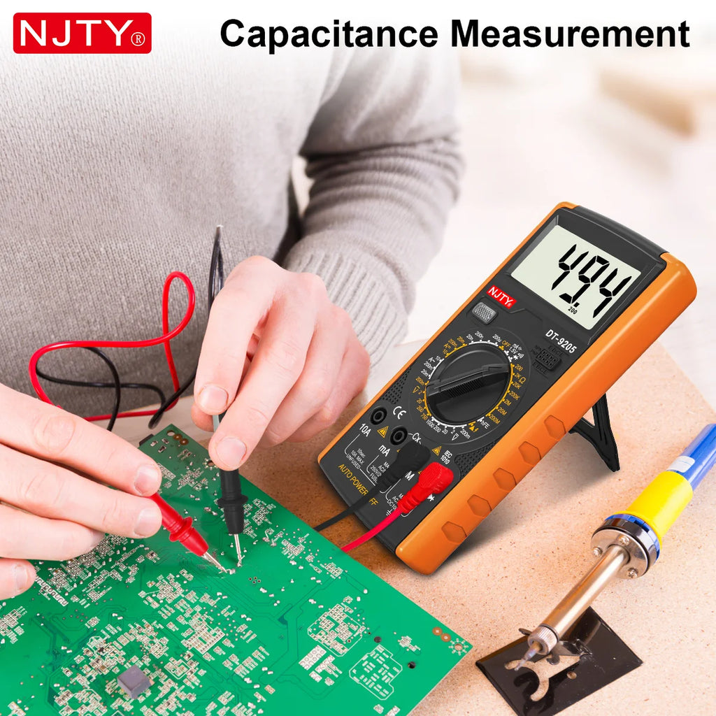 Digital Multimeter Manual Professional multimetro AC/DC Voltage Current Frequency Tester Live Wire Ohm Ammeter Electric Tools Vue