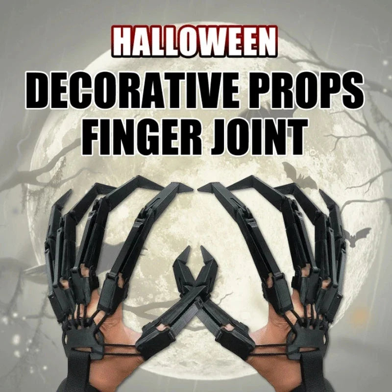 Halloween Decoration Articulated Fingers Flexible Joint Finger Halloween Party Cosplay Costume Props Horror Ghost Claw Gloves Vue
