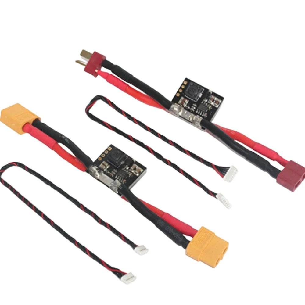 2-6S LiPo Power Module Voltage Current Power Meter 5.3V 3A Output with Heat Shrink Tube for Multirotor Flight Controller Vue