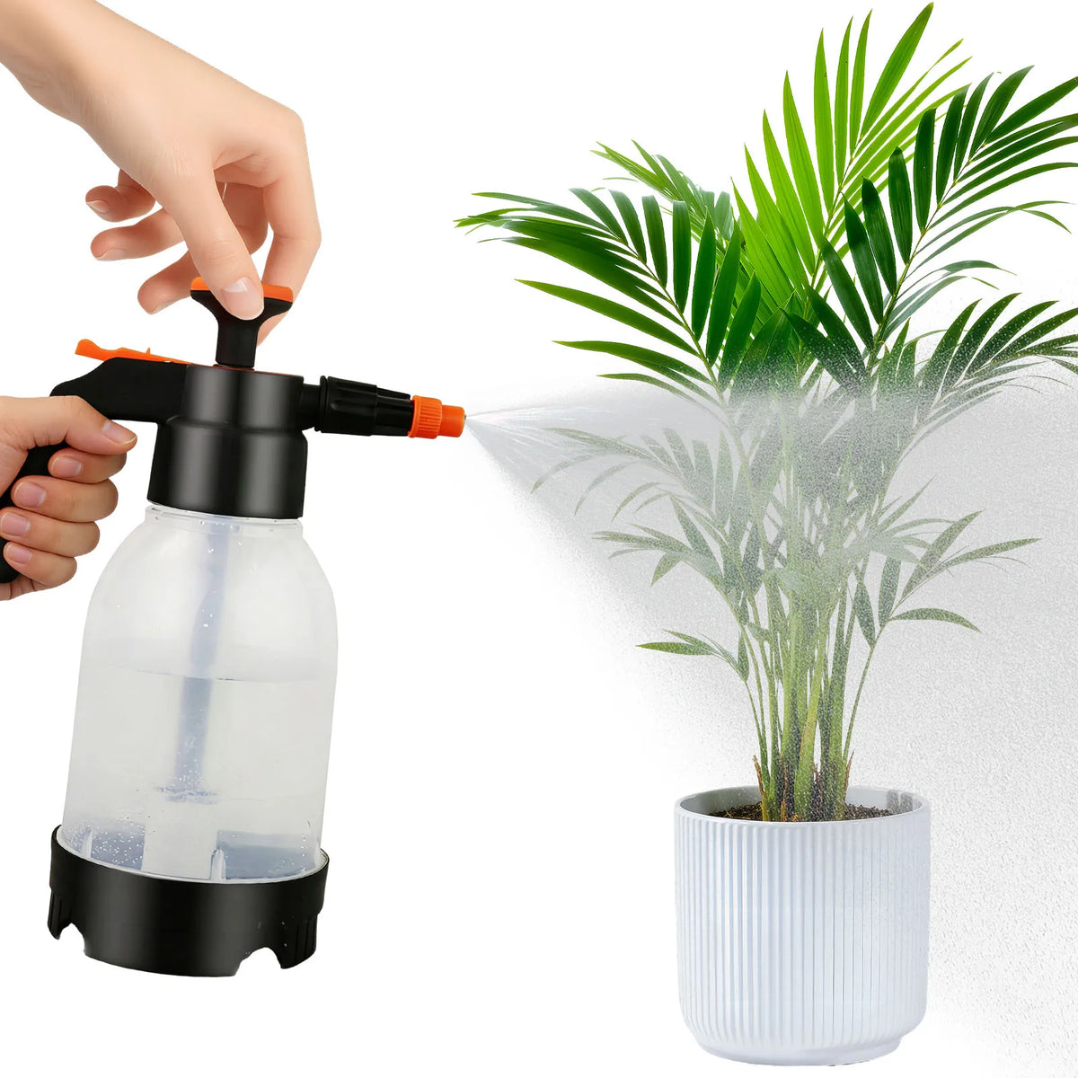 1.2L Garden Flower Spraying Equipment Hand Held Multi Functional Watering Can for Indoor Plants Car Cleaning and Household Use Vue