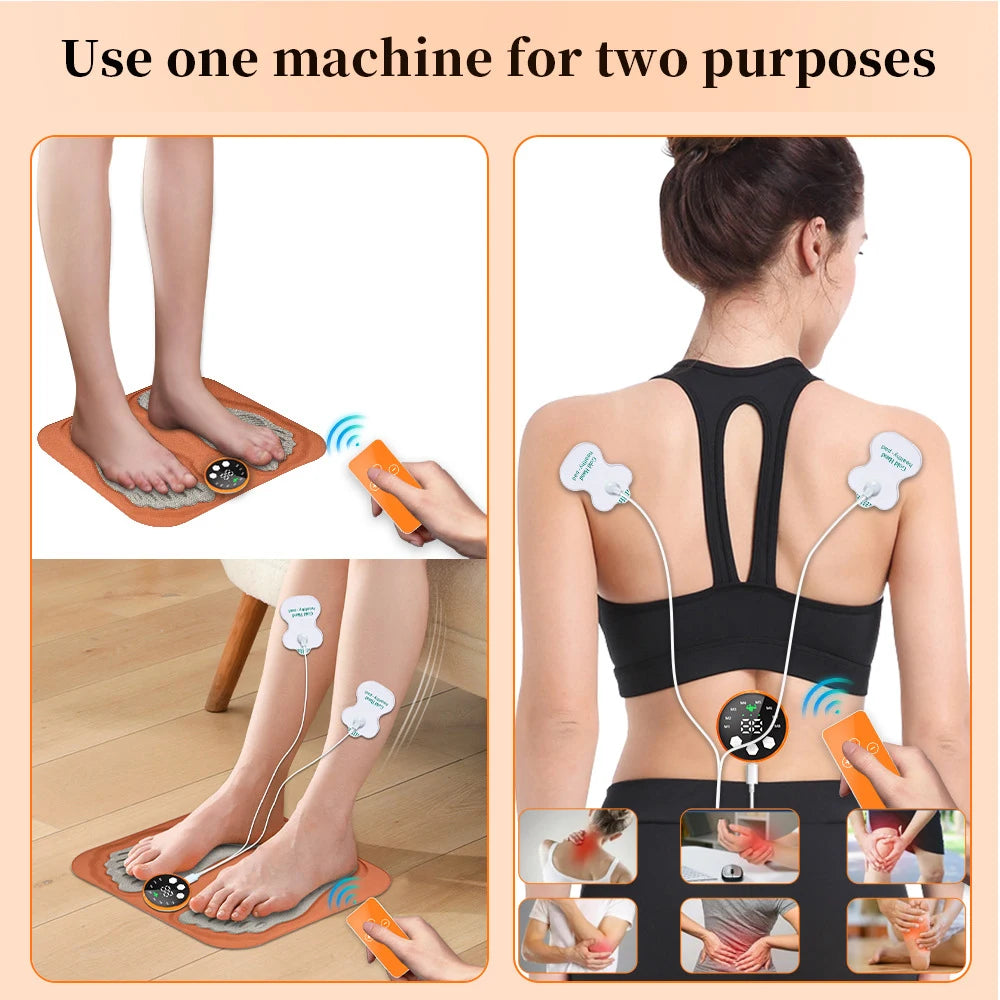 Moajaza 3D EMS Foot Massage Mat – 8 Modes, 29 Levels EMS Foot Massage Mat Vue