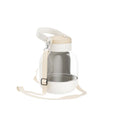 2 in 1 Design Dog Water Bottle Leak-Proof Large Capacity Pet Drinking Bottle Plastic with Food Containe Dog Outing Kettle Vue White