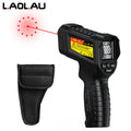 JD-10 Industrial IR Thermometer Gun -50°C~800°C Laser Temperature Gun High/Low Alarm Adjustable Emissivity for Home/Factory/BBQ Vue Upgrade -50~800