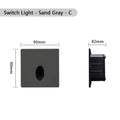 SANDIY Motion Sensor LED Stair Footlight IP65 Indoor Outdoor LED Sensor Wall Light Vue Switch-Sand Gray-C China Mainland 6000K