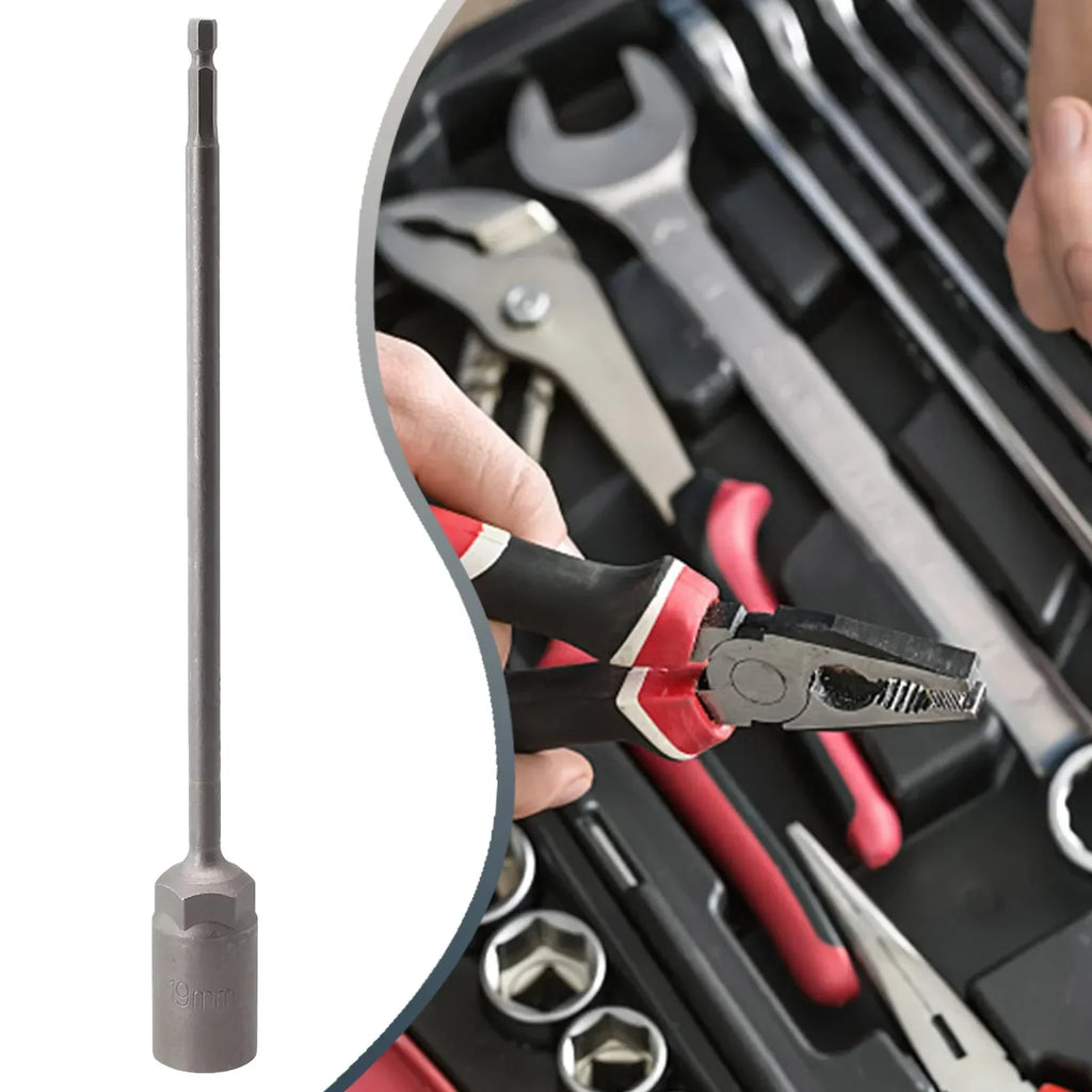 250mm Socket Wrench Extension Bar – Nut Driver Bit 5.5–19mm Socket Wrench Extension Vue