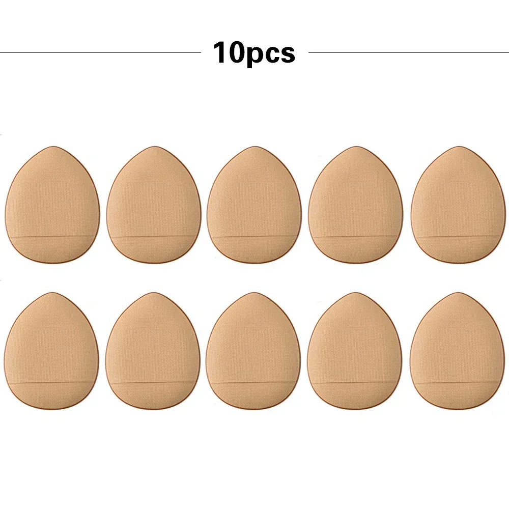 3/10pcs Foundation Finger Puff Mini Size Makeup Sponge Concealer Set Detail Powder Puff Wet & Dry Use Applicator Cosmetic Tools Vue M64 10Pcs Skin