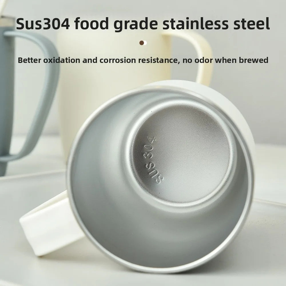 304 Stainless Steel Teeth Cleaning cup Mouthwash cup Bathroom Roller Toothbrush Toothpaste travel Wash cup Bathroom Accessories Vue
