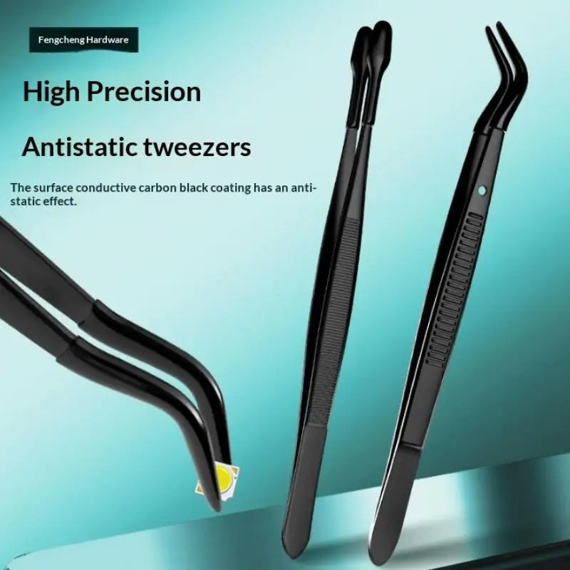 2/3/5Pcs Tweezers With Rubber Tips Stamp Clip False Eyelash Tweezers Rubber PVC Flat Tip Bent Tip Tweezers Clamping Tool Vue