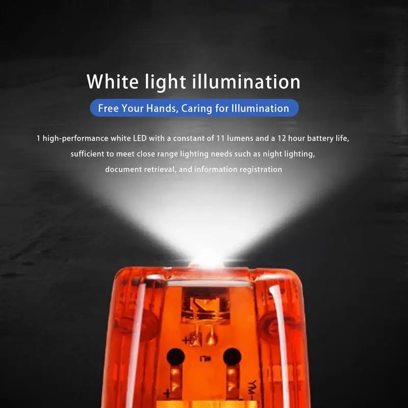 LED Shoulder Warning Strobe Light – USB Rechargeable, IP65 Warning Strobe Light Vue
