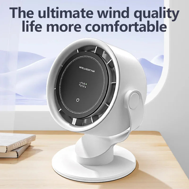 Multi-Function Circulating Fan With 100-Speed Adjustment, USB-Charged High-Speed Turbo Fan, Ideal For Student Desks Vue
