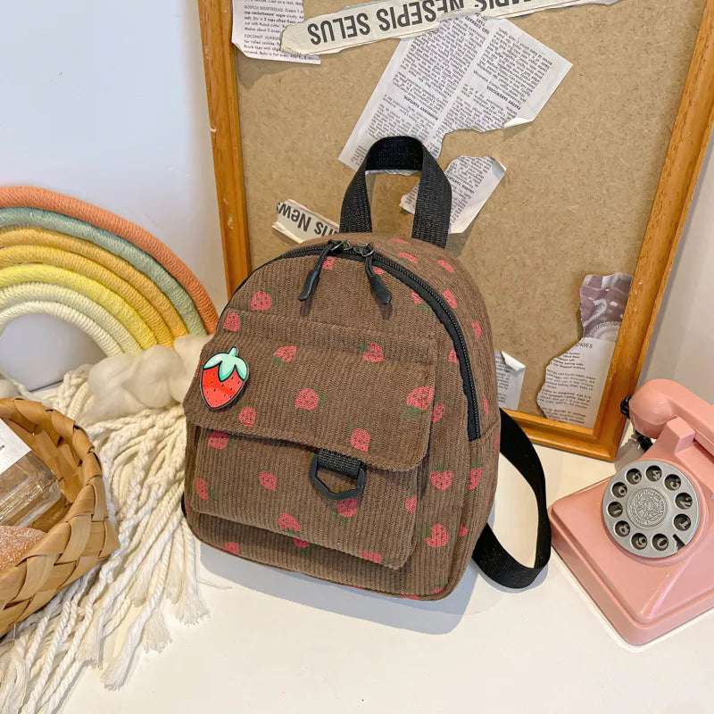Stylish Small Backpack for Girls Teenagers and College Students Cute Mini Backpack for Daily Use and Outing Vue Brown