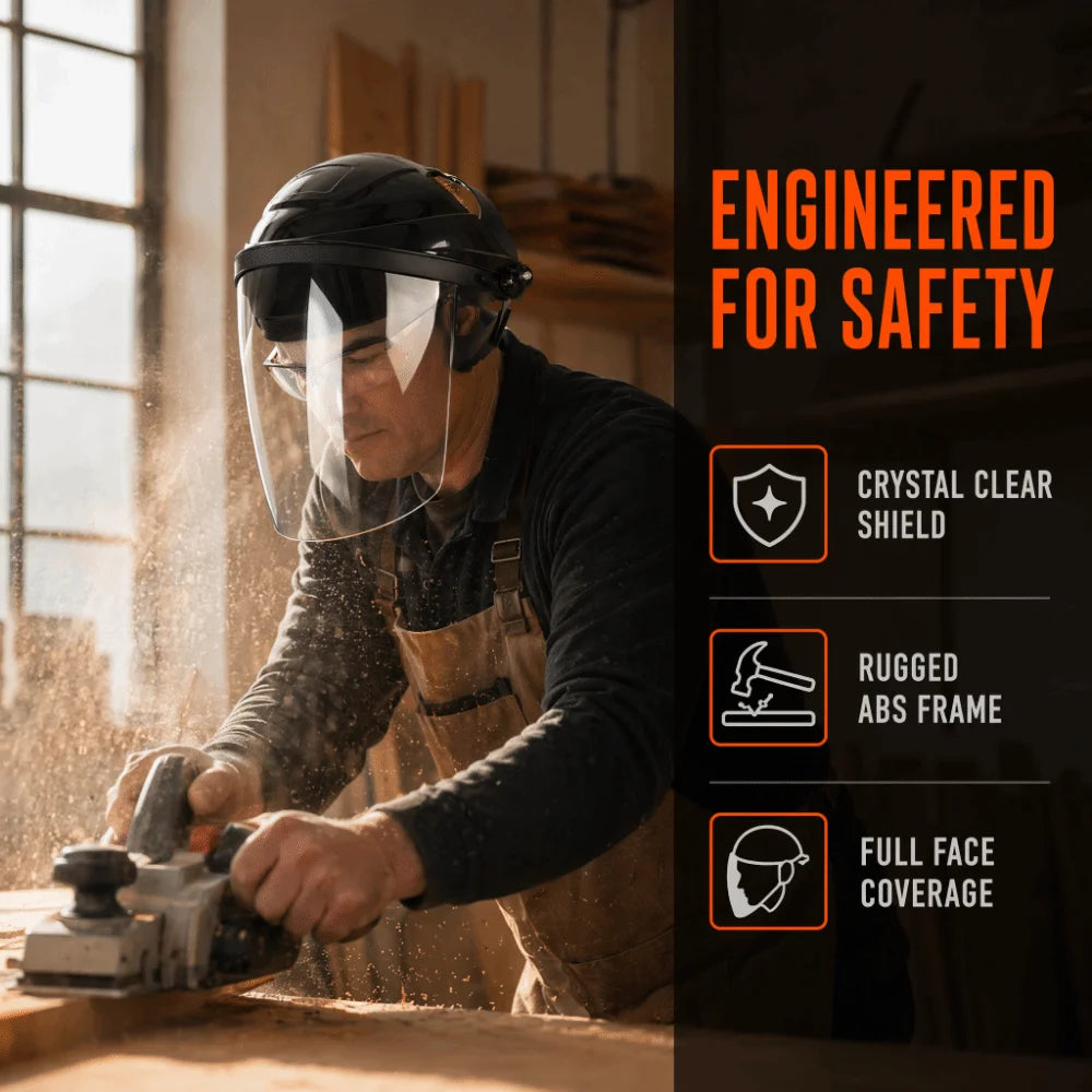 Face Protector Welding Protective Mask Adjustable Heat Resistant Welding Helmet Splash-proof Dust-proof Welder Mask Workshop Vue