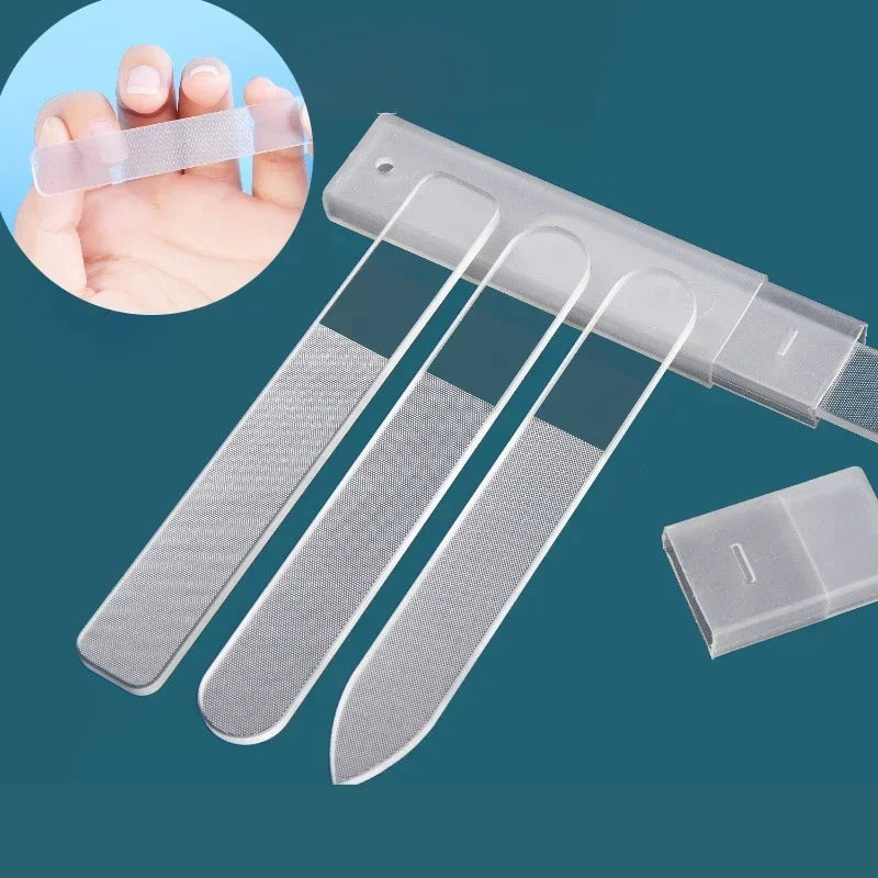 vvocci Nano Glass Nail File Washable Crystal Nail Buffer Shaping Polishing Nail File Sand Strip Vue