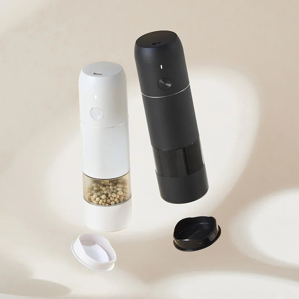 ZZHD 5 In 1 Adjustable Electric Pepper Salt Spice Mill Grinder Seasoning Kitchen Tools Grinding For Cooking Restaurant Vue