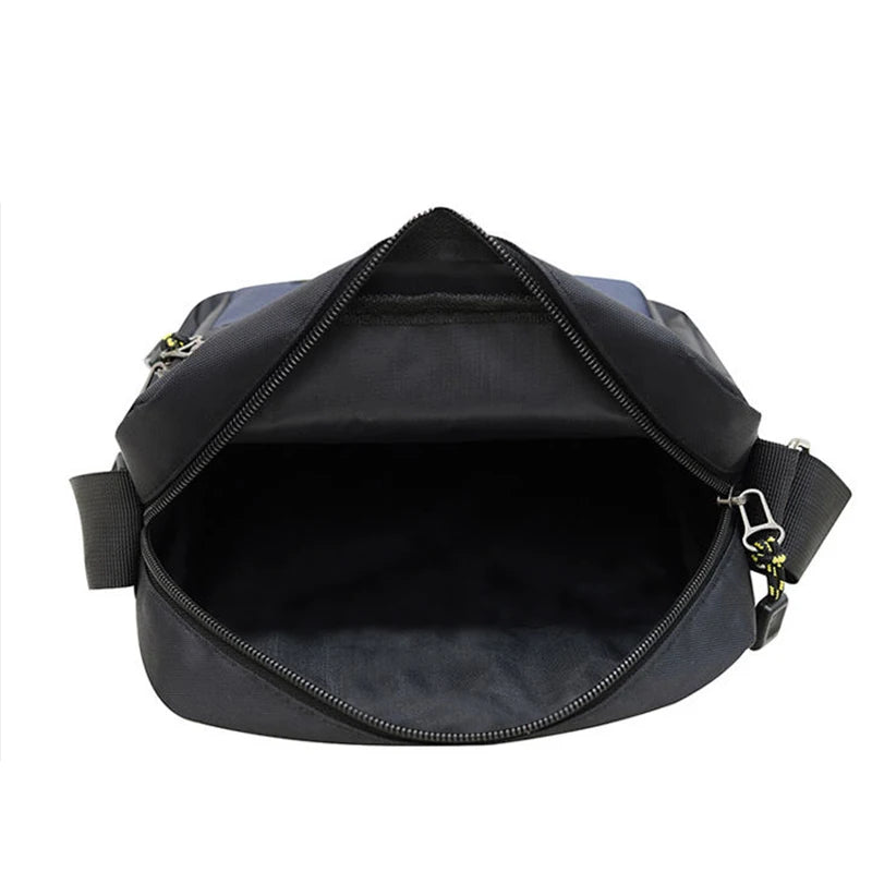 Sleek Multi-color Contrast Sling Bag Adjustable-strap Lightweight