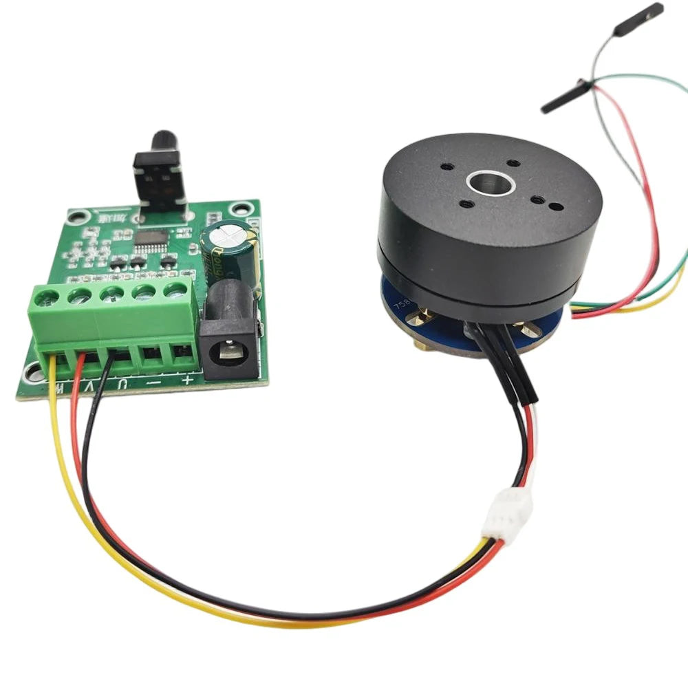 DC Brushless Motor Driver Board+2804 Brushless Motor Knob Speed Control No Hall Drive Set Motor Forward and Reverse Control Kit Vue