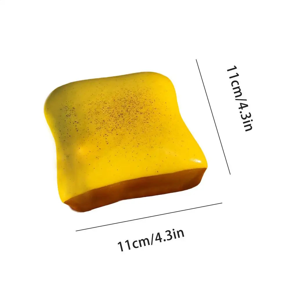 11cm Bread Squeeze Fidget Toy Soft Slow Rising Food Shape Relaxation For Adults Kids Classroom Home Dorm Office Anxiety Relief Vue B